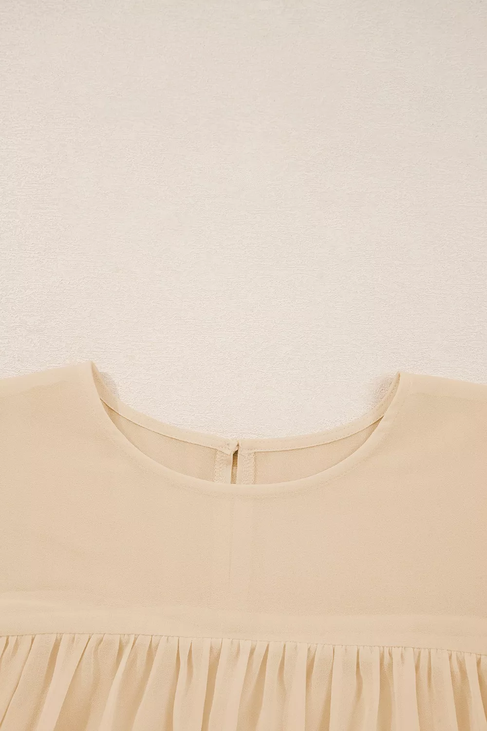 Round Neck Ruffle Sleeve Blouse, image 3