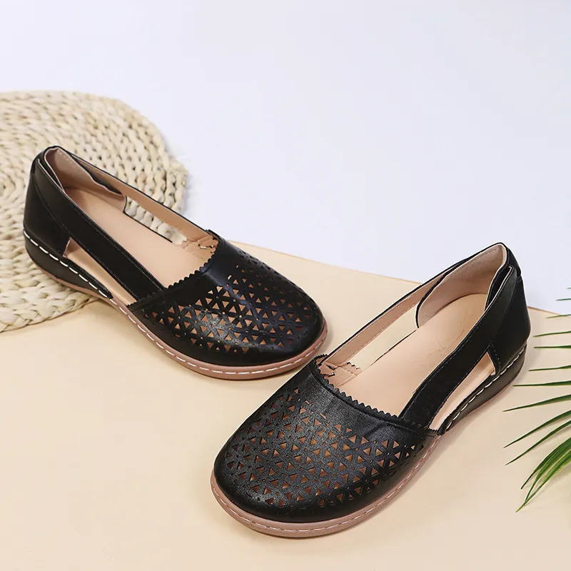 Cutout Round Toe Slip-Ons, image 15