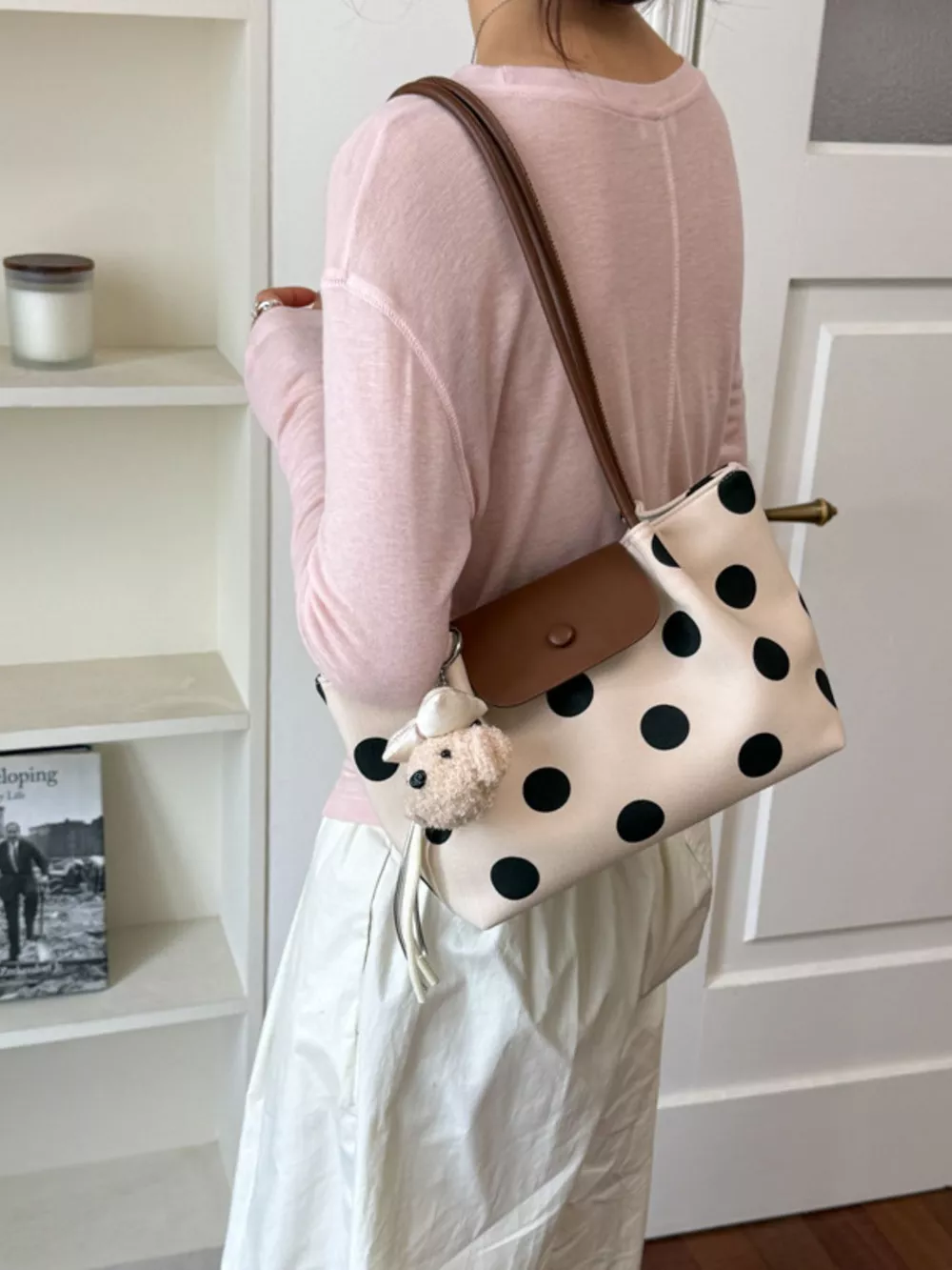 Polka Dot Shoulder Bag, image 10