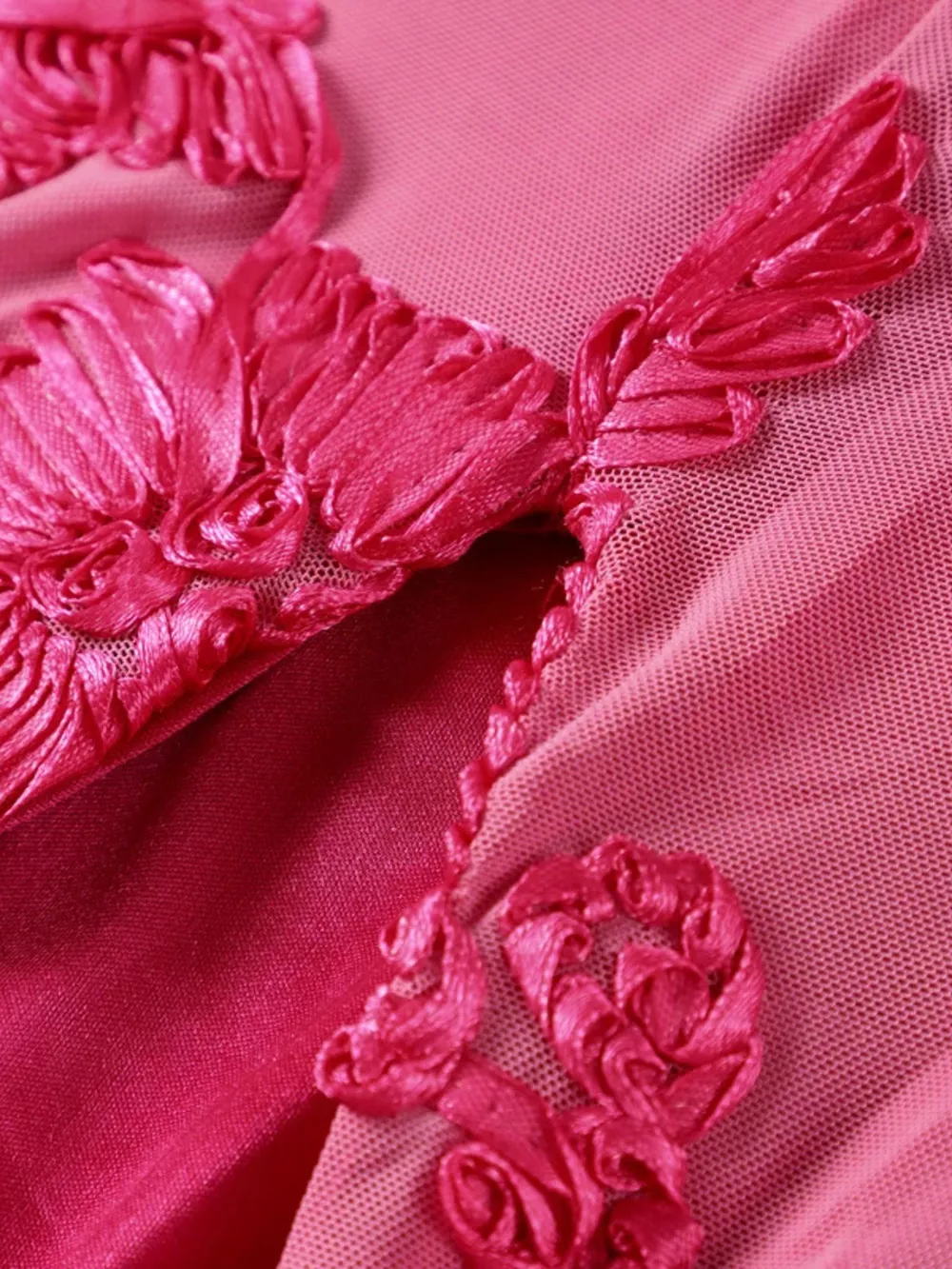 Backless Floral Flounce Sleeve Dress, image 7