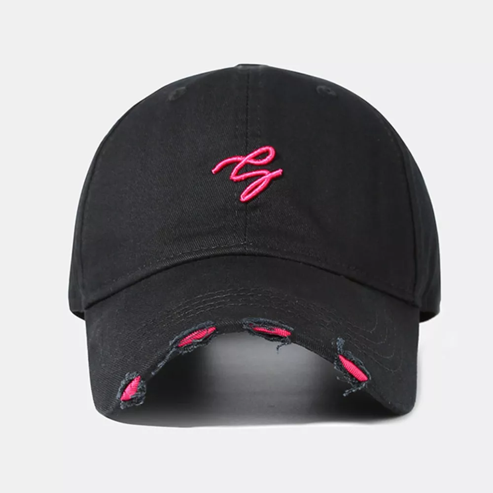 Distressed Embroidered Baseball Cap, image 3