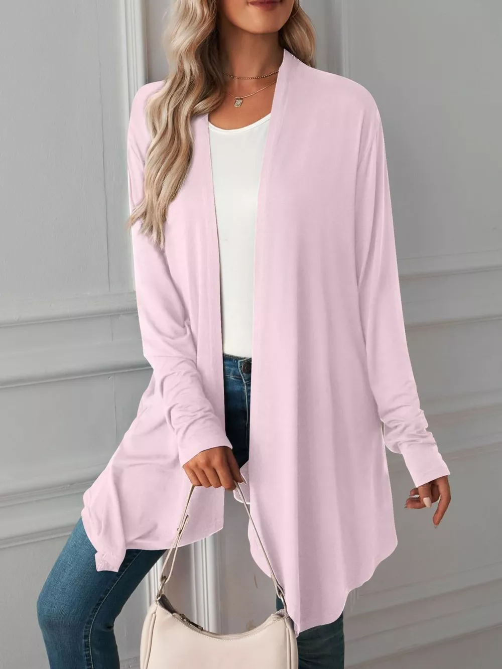 Lightweight Open Front Cardigan, image 25