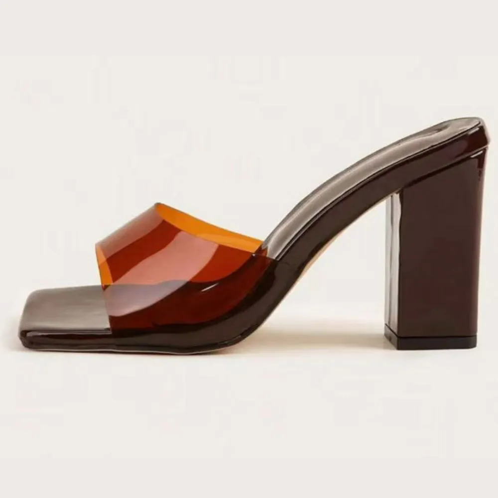 Square Toe Block Heels Sandals, image 2