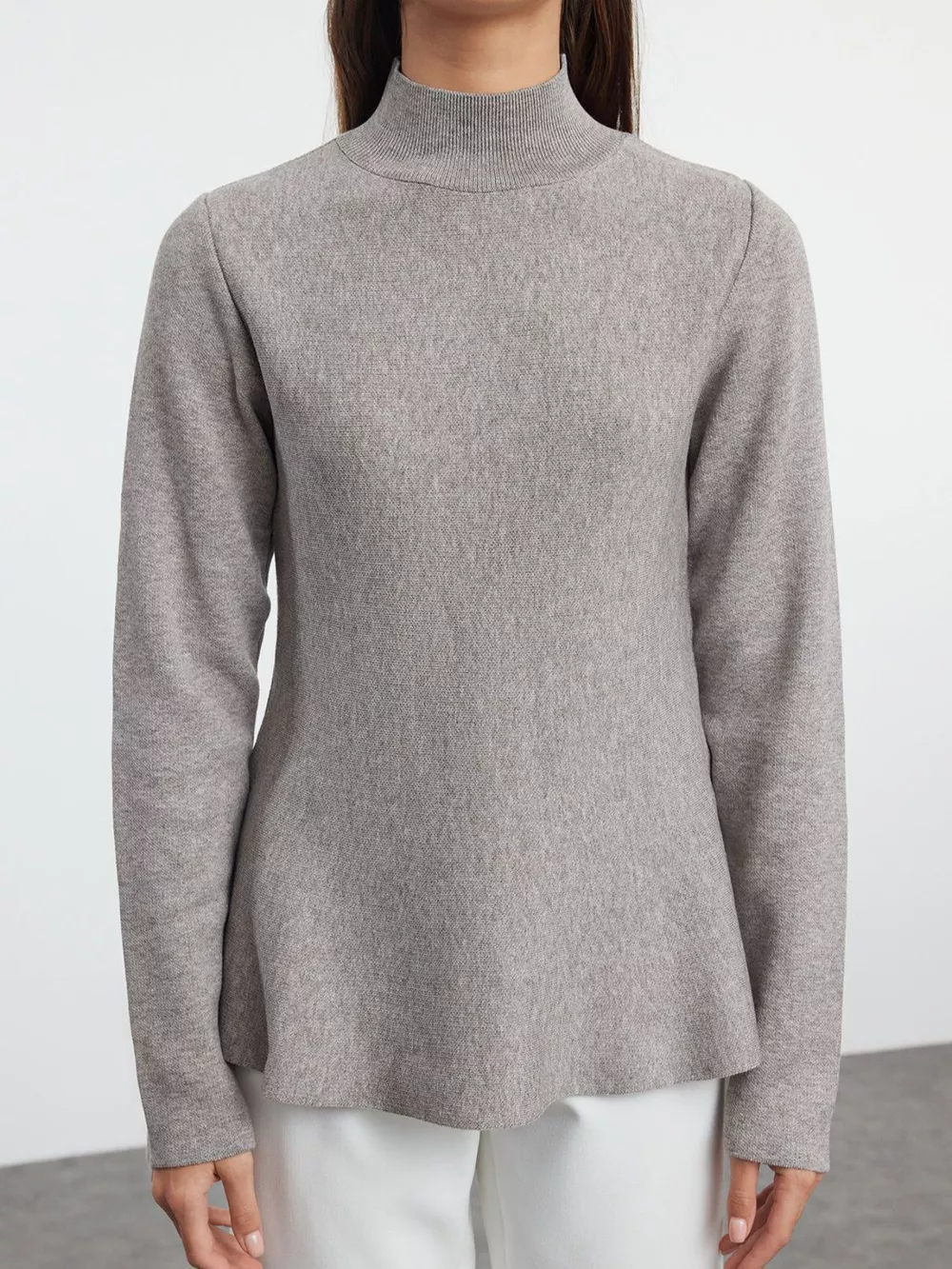 Mock Neck Long Sleeve Sweater, image 5