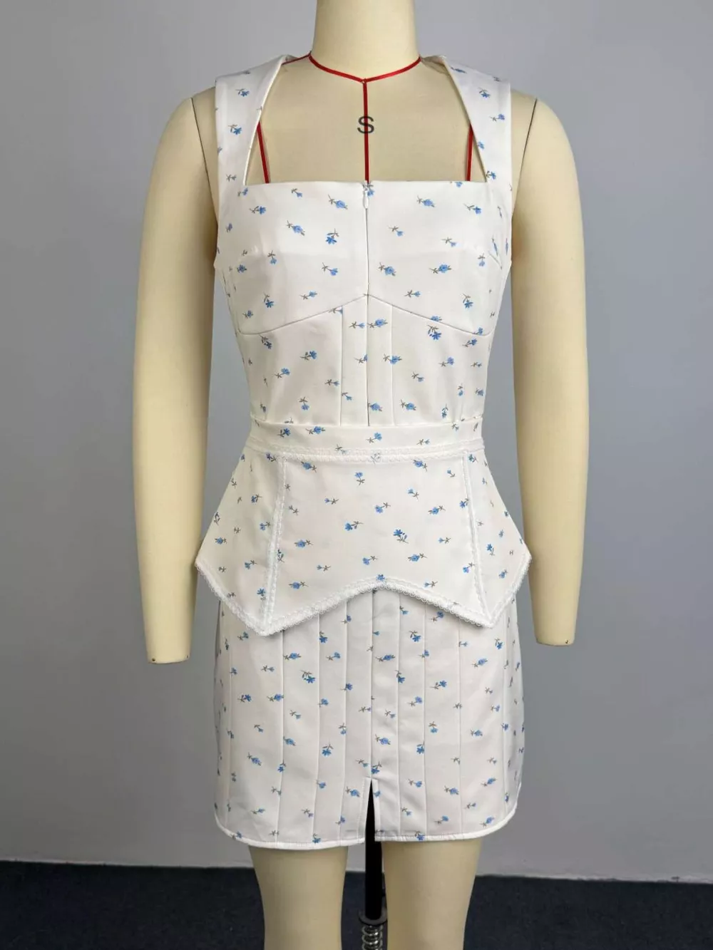 Floral Print Sleeveless Top and Skirt Set, image 4