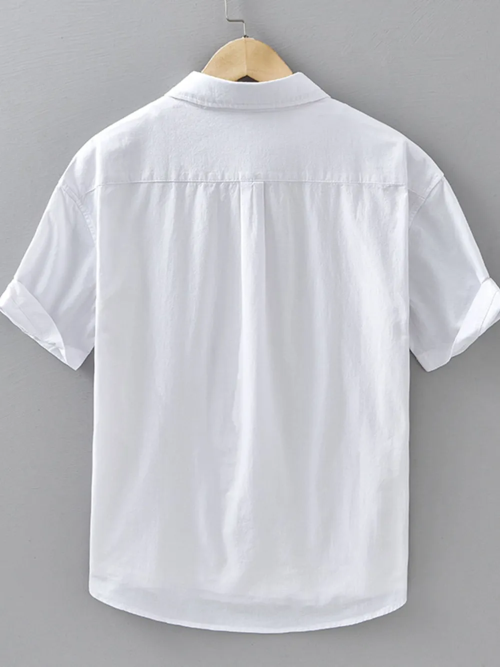 Men's Plus Size Button Up Short Sleeve Shirt, image 3