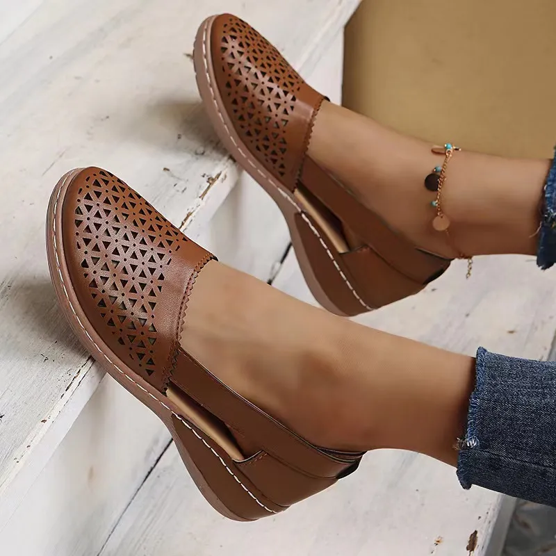 Cutout Round Toe Slip-Ons, image 27