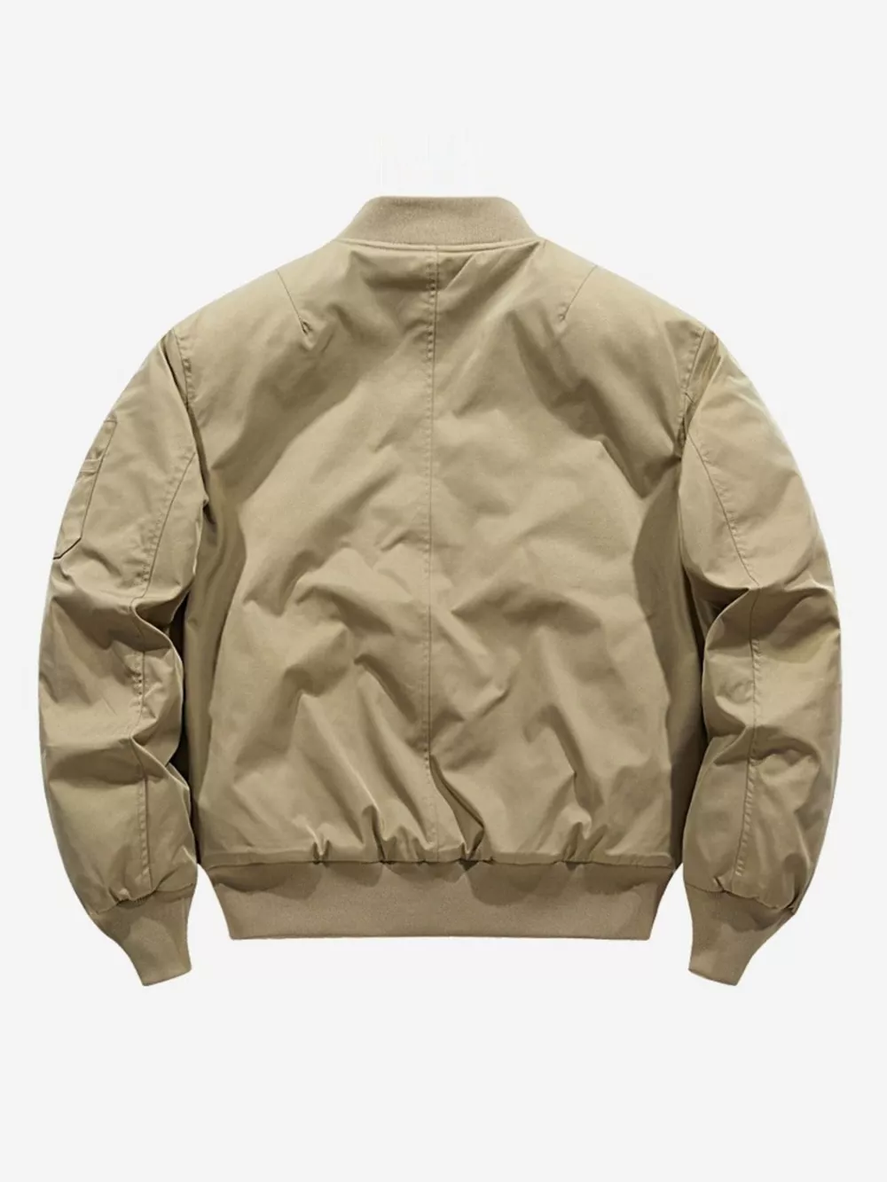 Men's Plus Size Bomber Jacket with Zipper, image 5