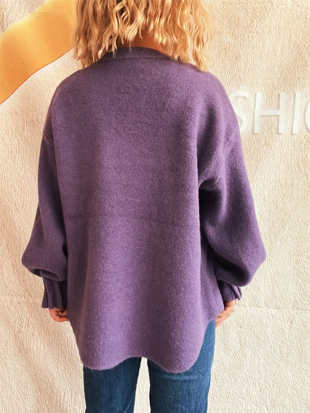 Round Neck Dropped Shoulder Sweater, image 19