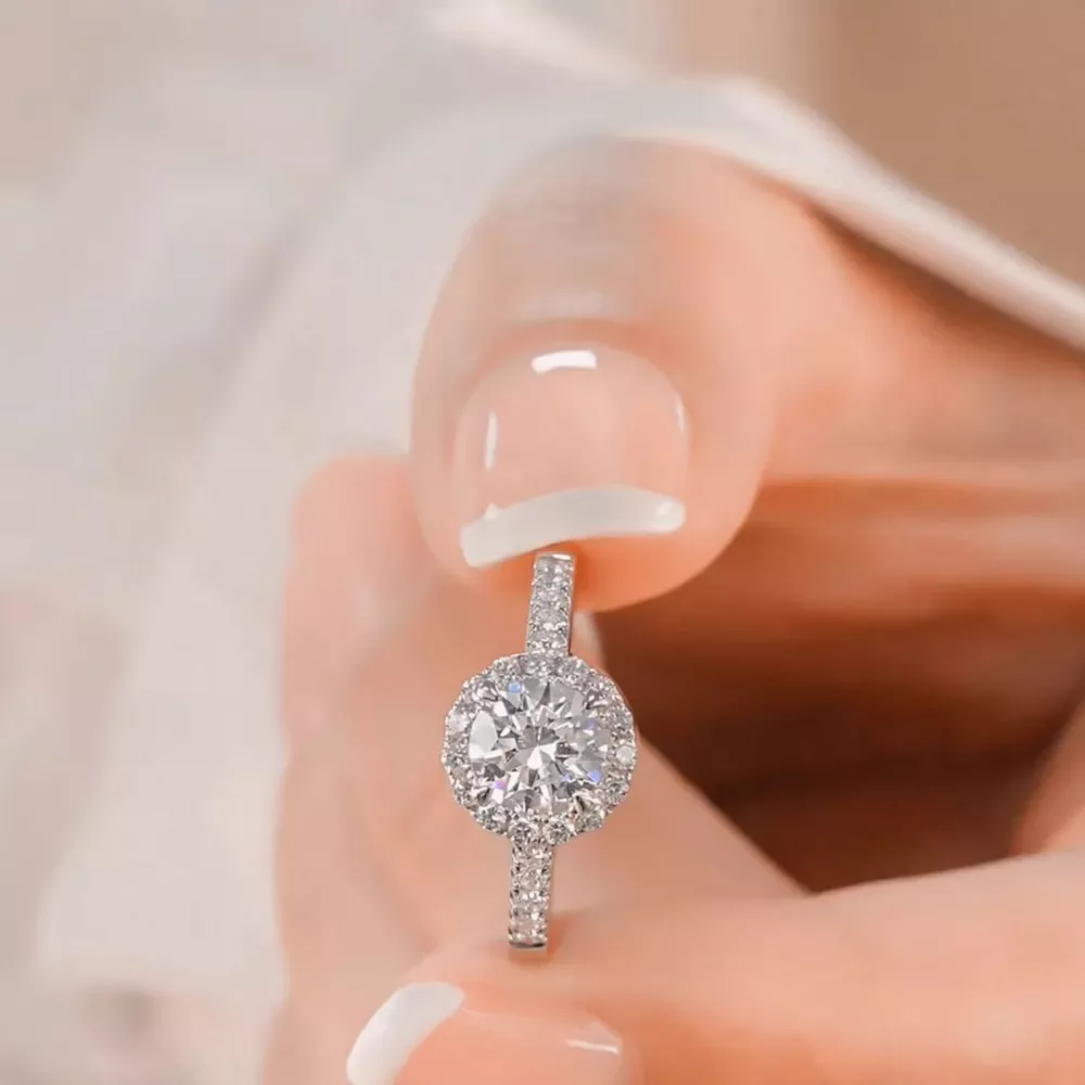 2 Carat Moissanite 925 Sterling Silver Ring, image 7