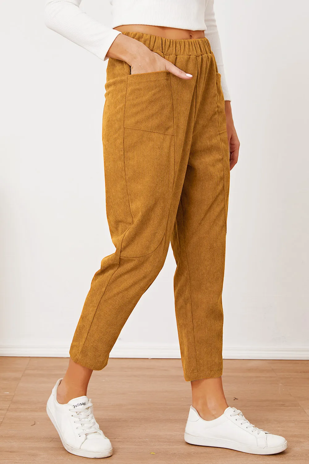 Pocketed Elastic Waist Pants, image 15