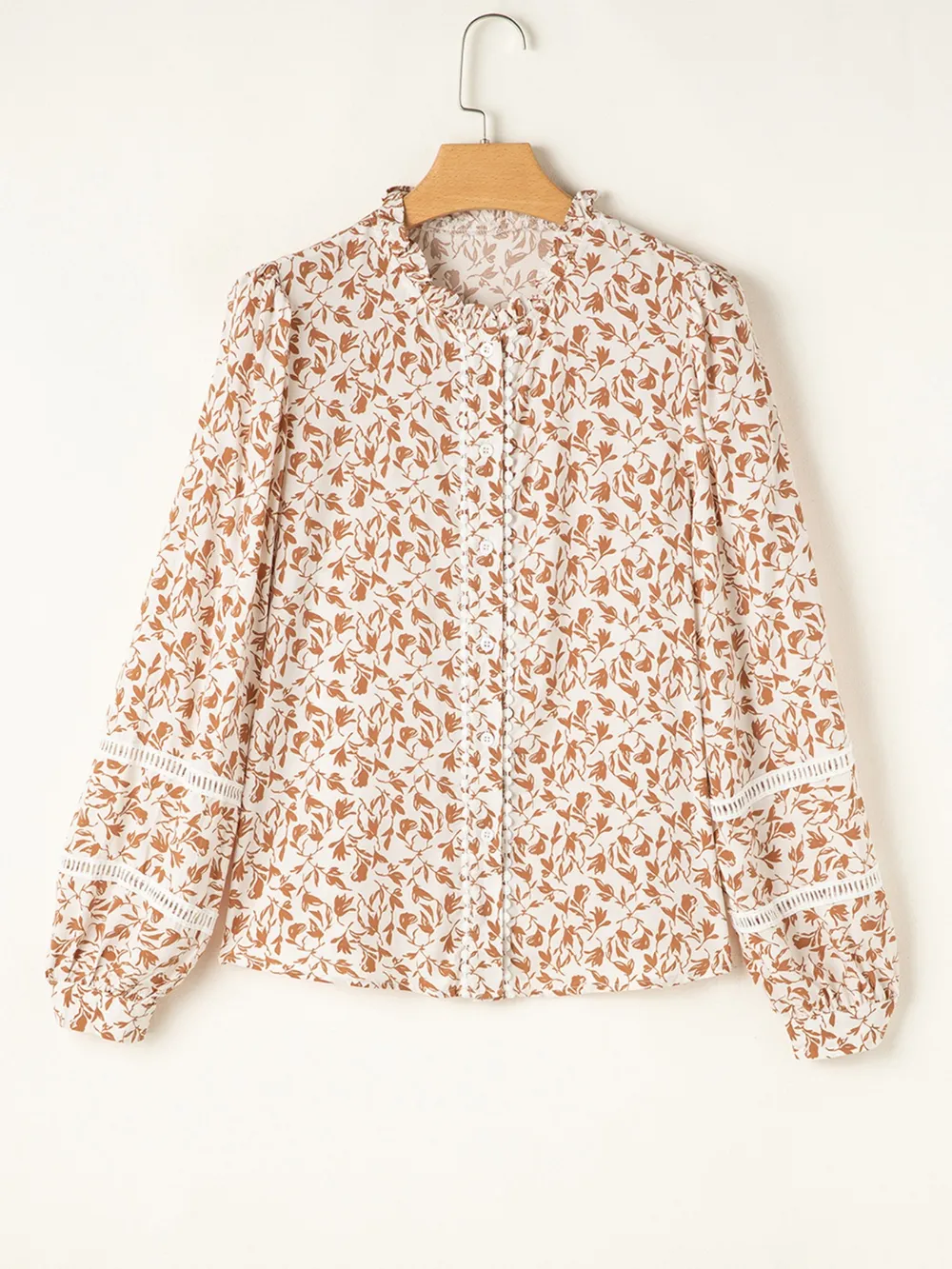 Floral Button Down Long Sleeve Shirt, image 3