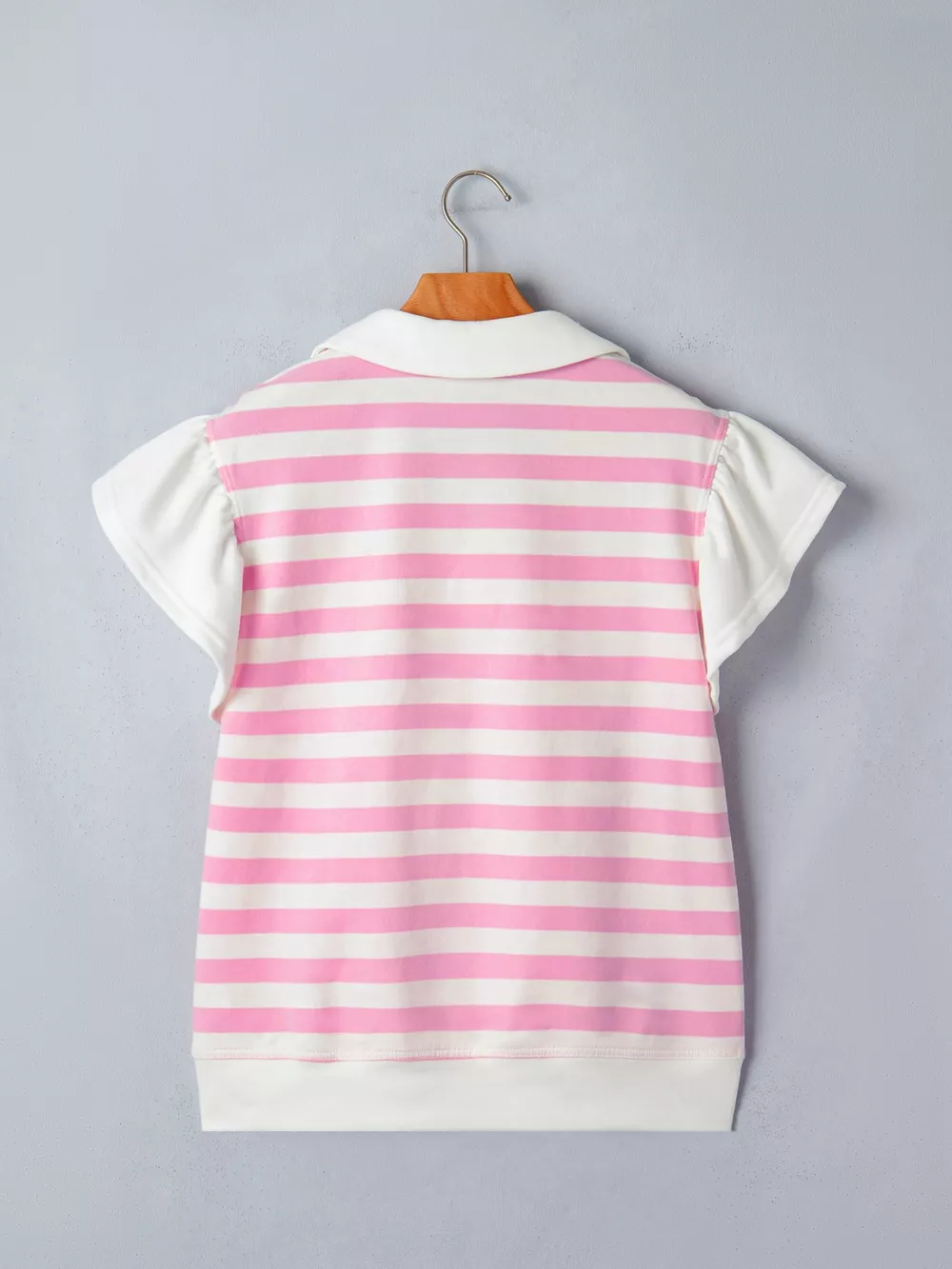 Striped Ruffled Sleeve Blouse, image 5