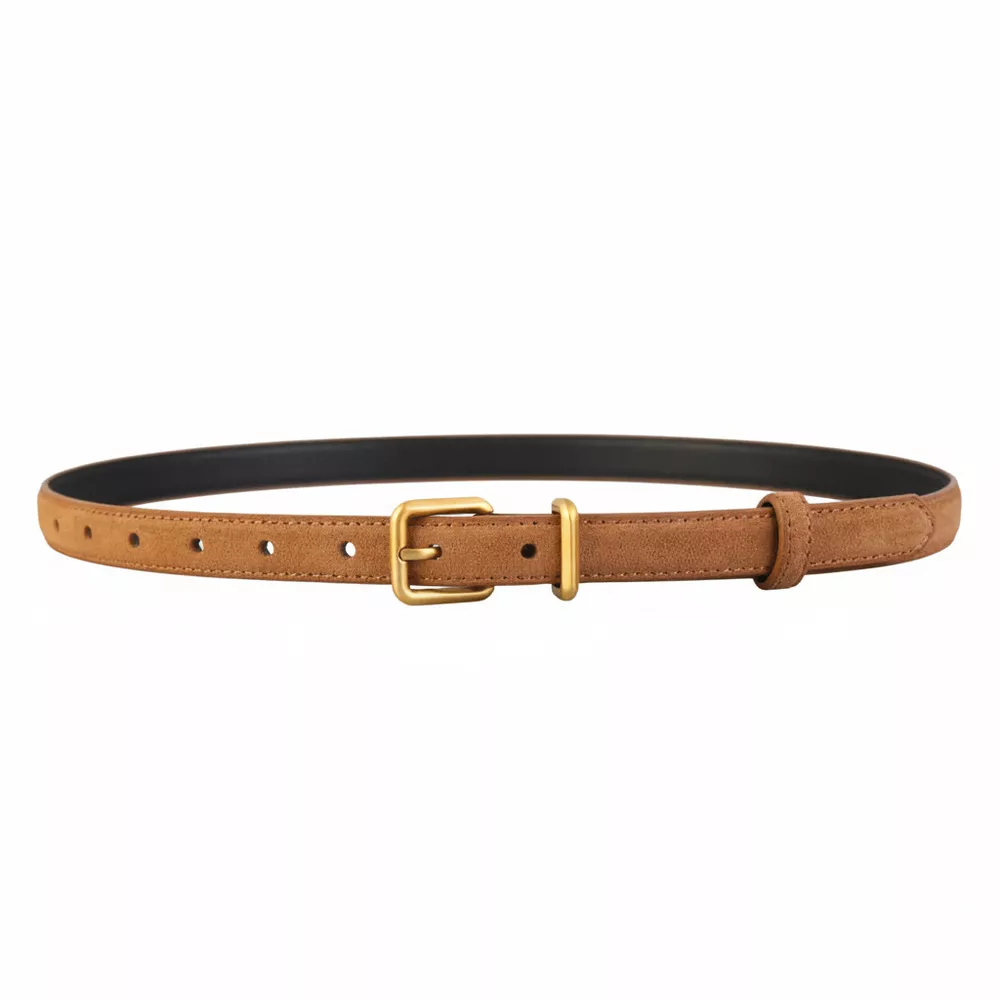 Golden Buckle Skinny Belt, image 4