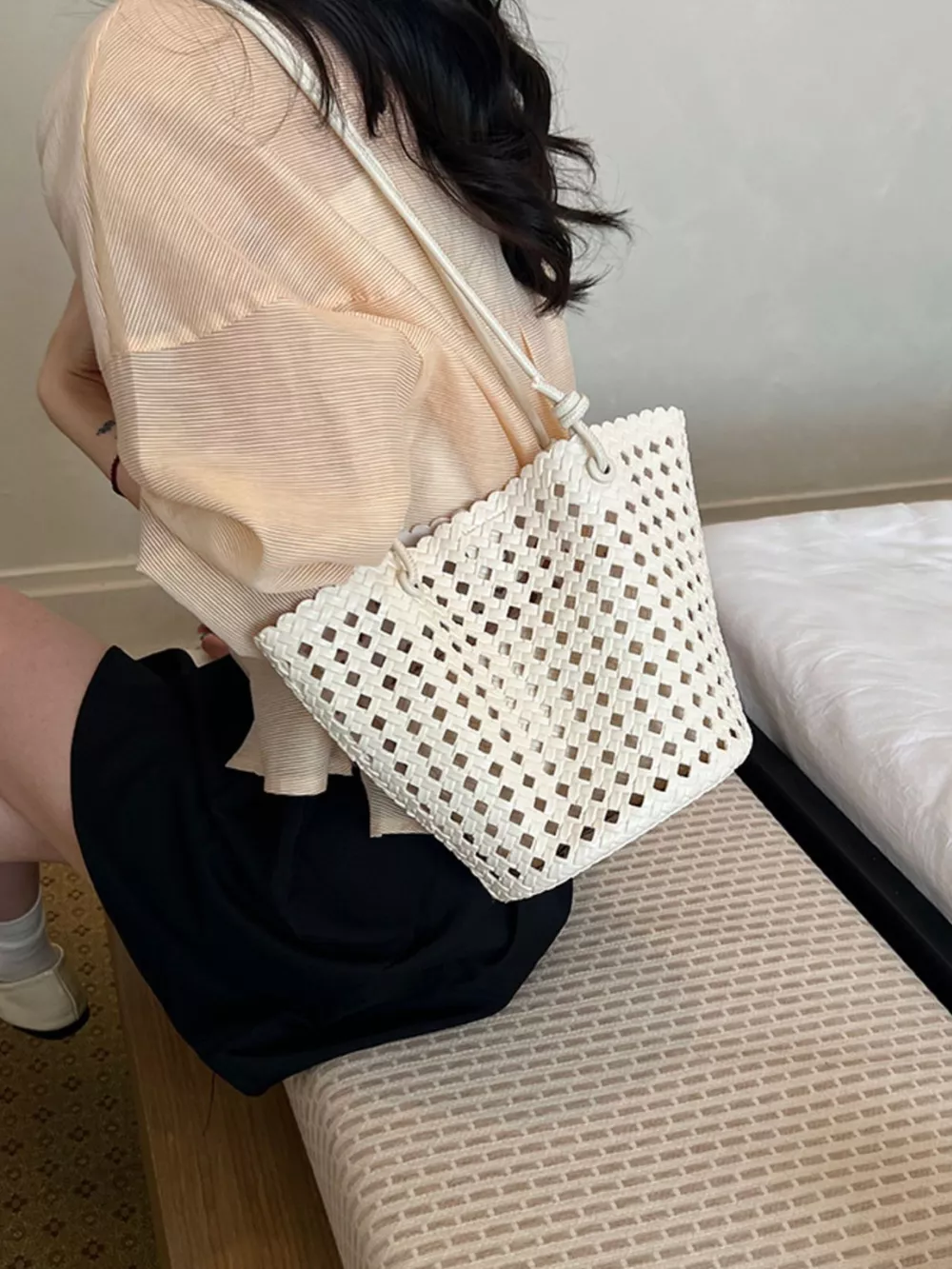 Woven Leather Shoulder Bag, image 11