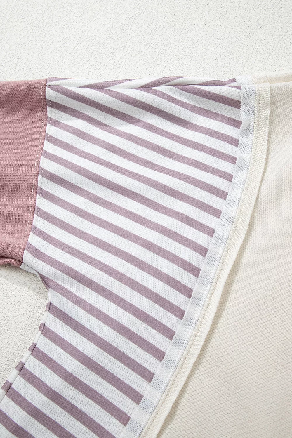 Color-Block Striped Crew Neck Sweatshirt, image 8