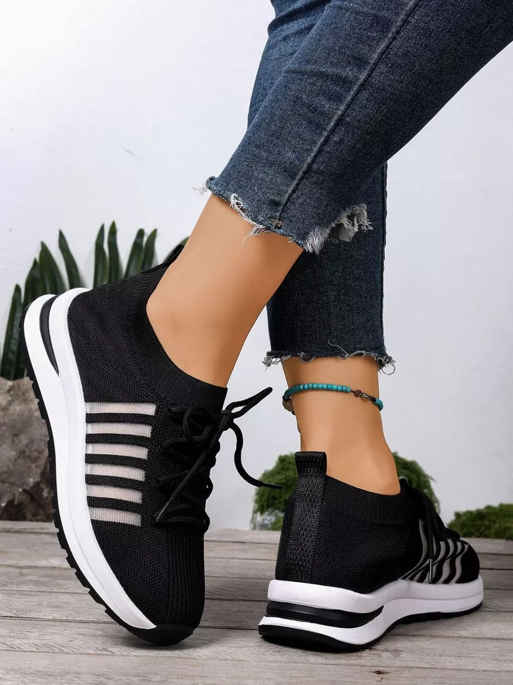 Round Toe Lace Up Athletic, image 4