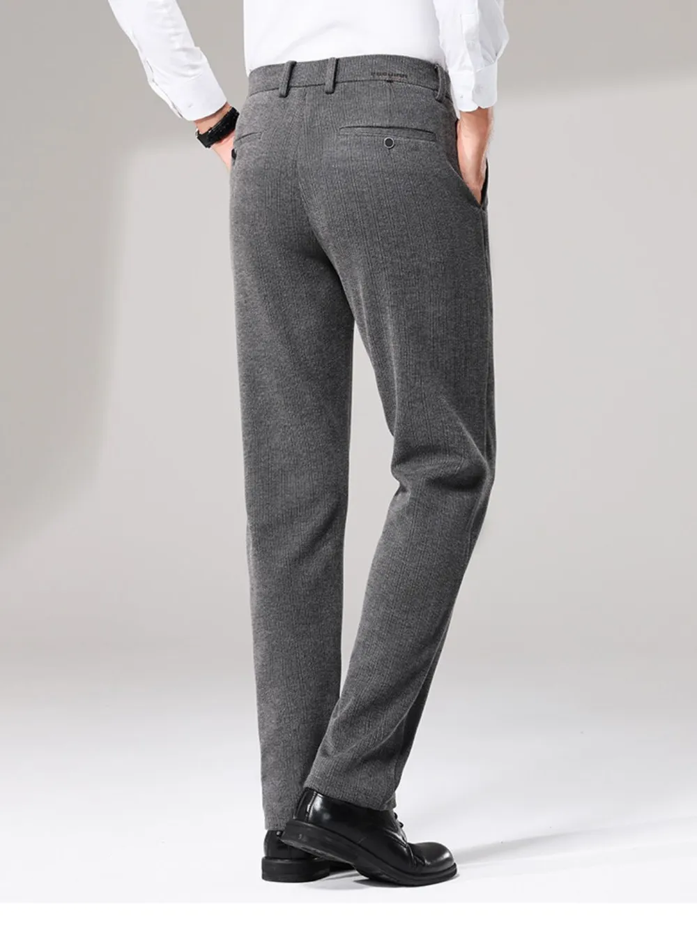 Men's Basic style Slim Fit Pants, image 2