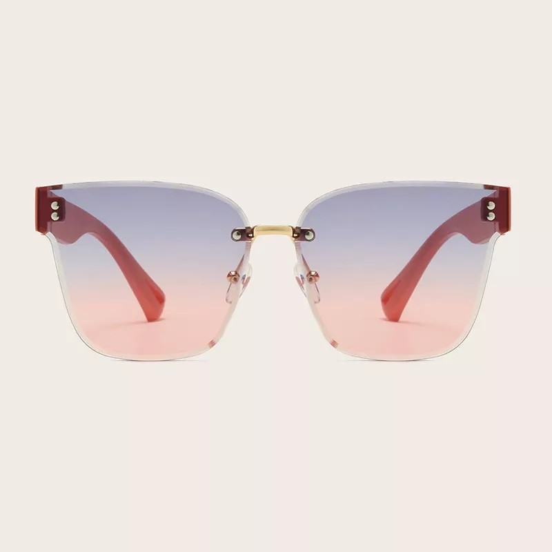Tinted Lenses Rimless Sunglasses, image 4