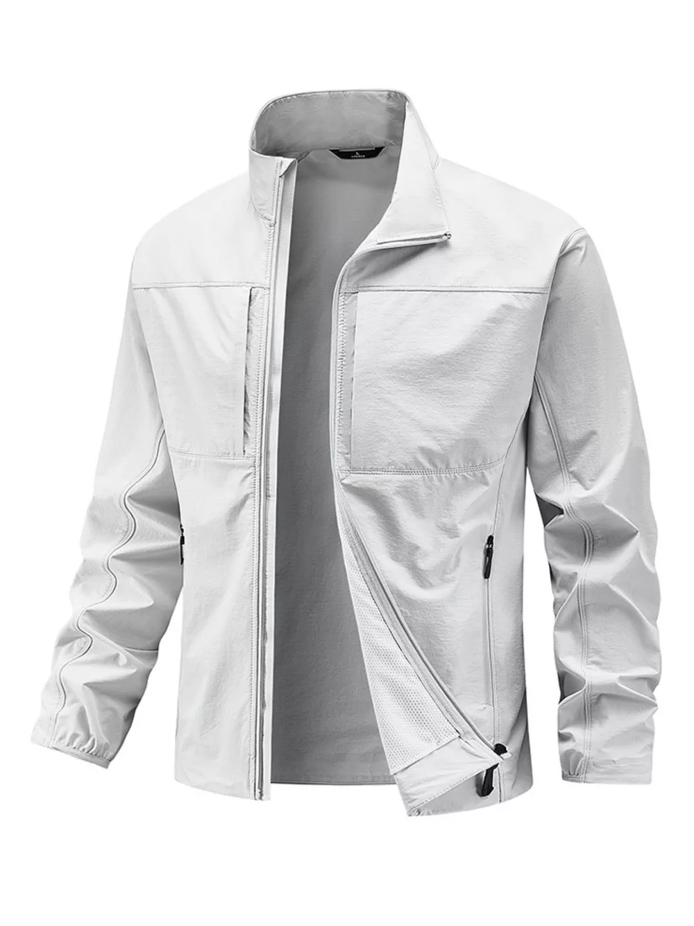 Men's Plus Size Zip Up Lightweight Windproof Outdoor Jacket, image 5