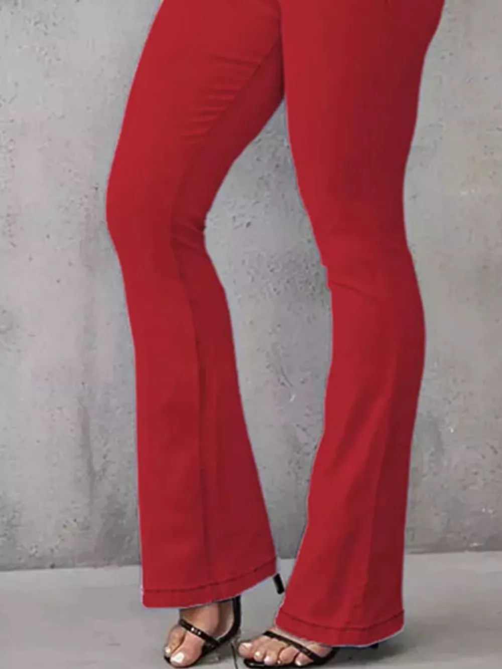 Full Size Wash High-Waisted Flare Jeans Plus Size, image 15