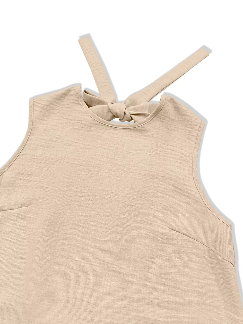 Sleeveless Ruffle Hem Mini Dress, image 2