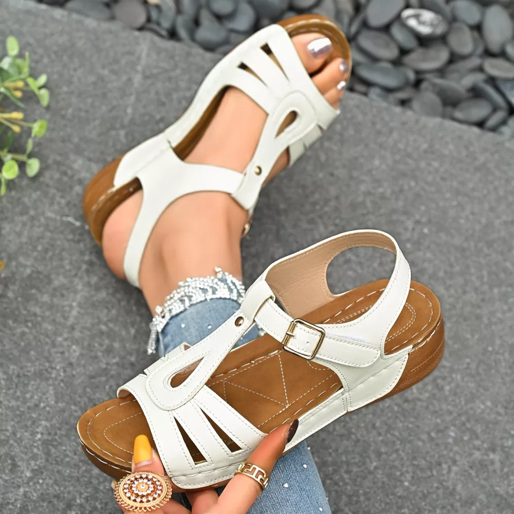Open Toe Wedge Sandals, image 3