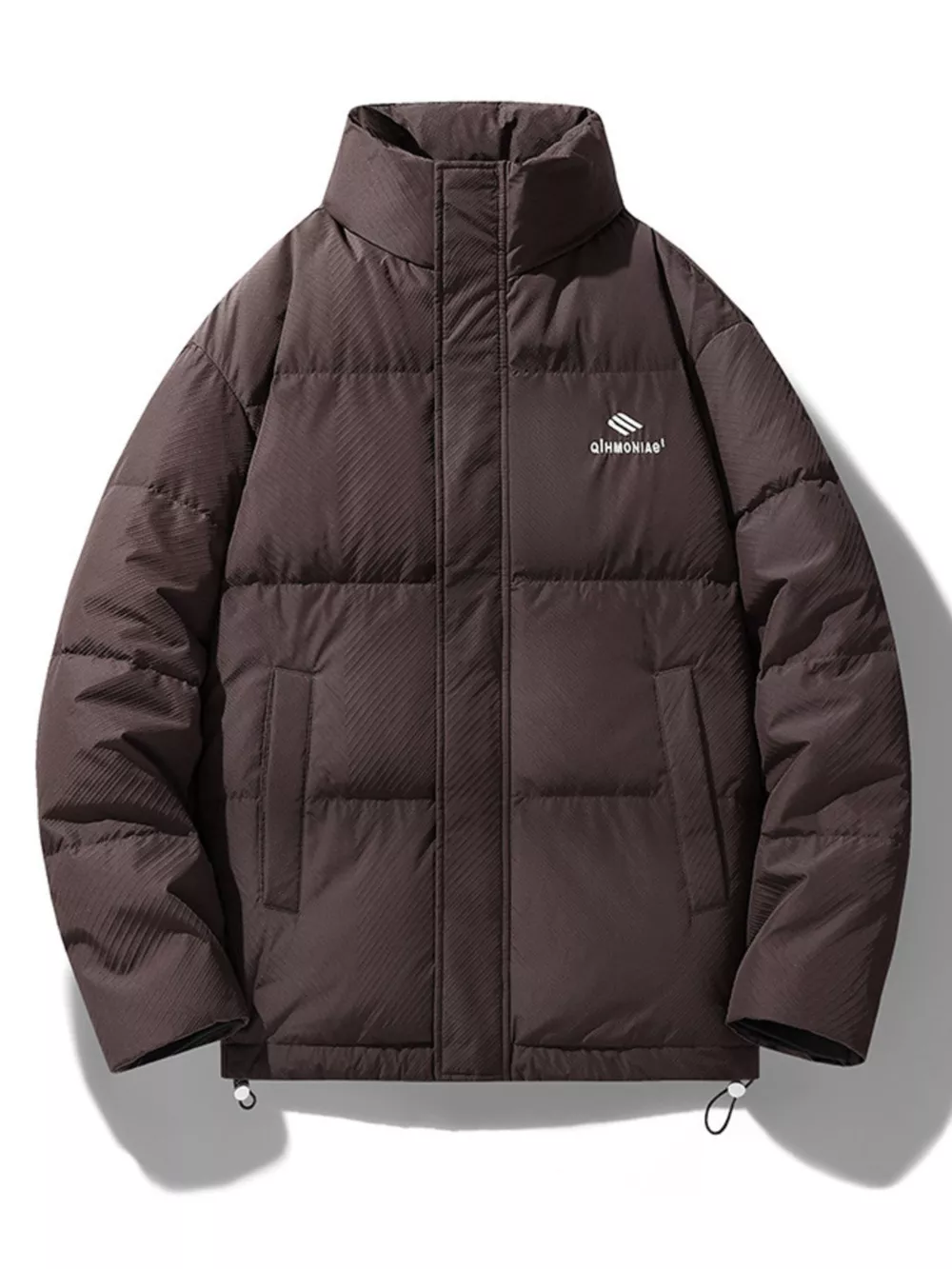 Men's Plus Size Zip Up Padded Puffer Jacket, image 2