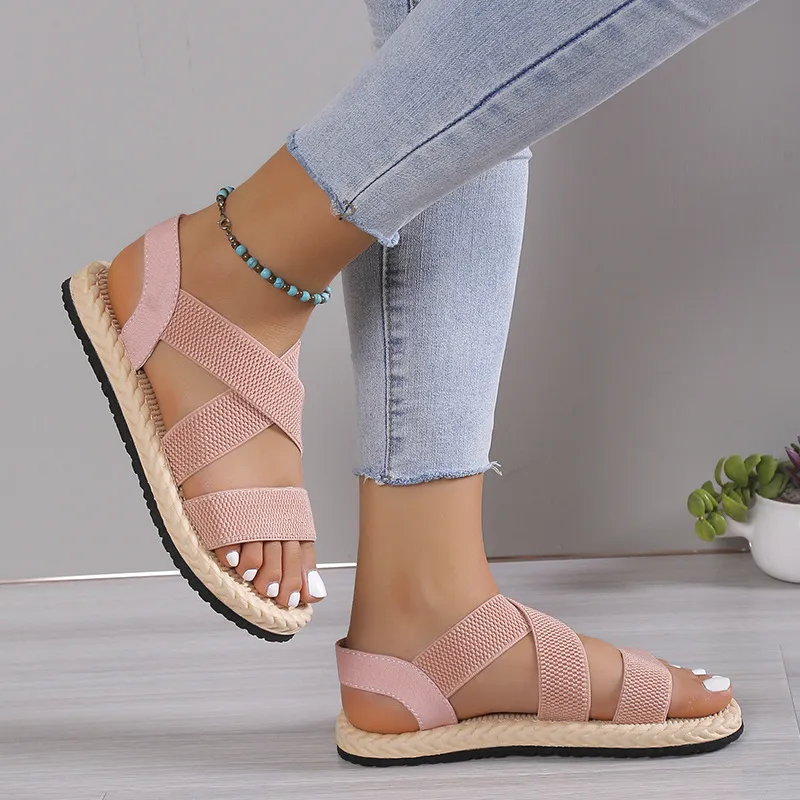 Open Toe Flats Sandals, image 6
