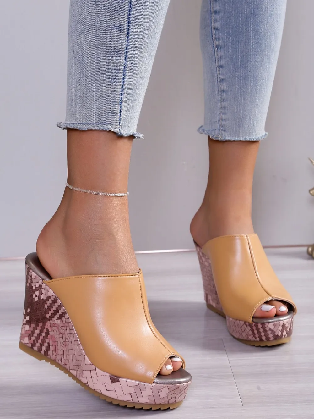 PU Leather High Heel Sandals, image 11