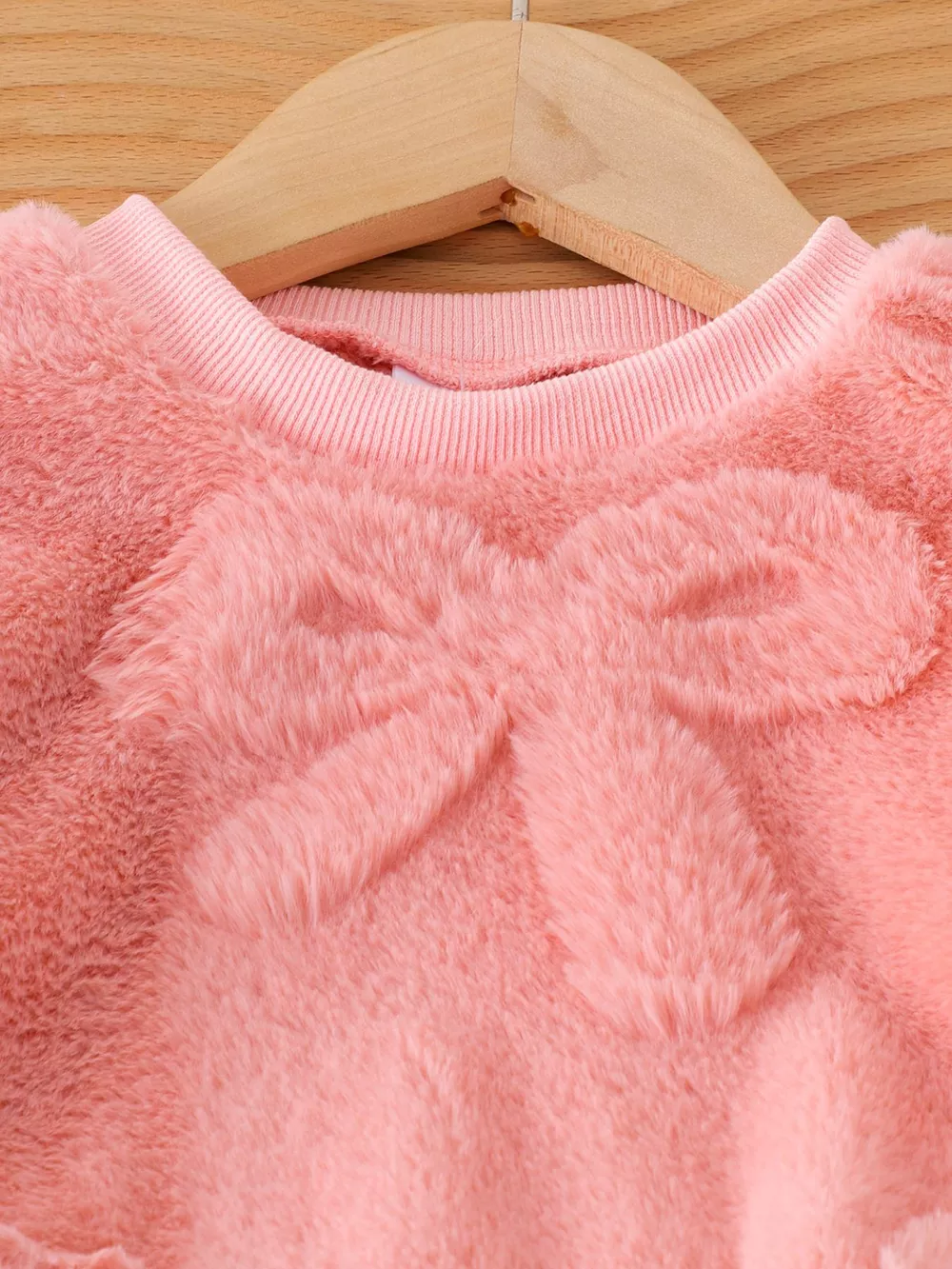 Children's Bow Round Neck Top and Pants Set, image 2