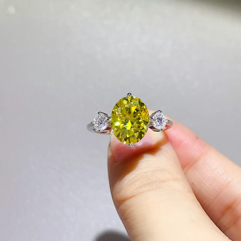 5 Carat Moissanite 925 Sterling Silver Ring, image 6