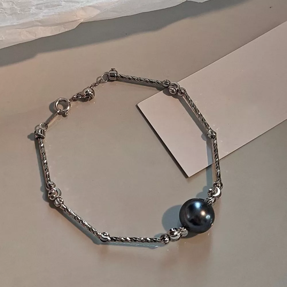 Pearl Accent Chain Bracelet, image 2