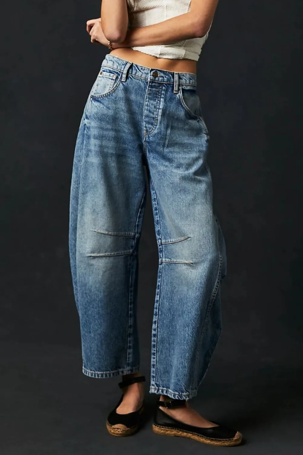 Wide Leg Jeans with Pockets, image 5