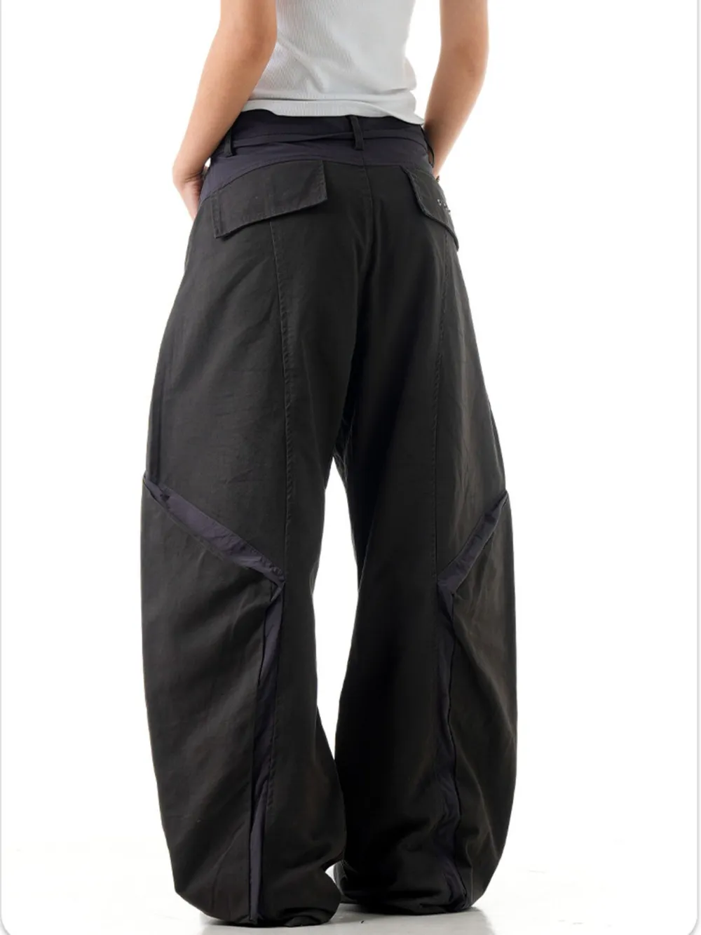 Men's Pocketed Wide Leg Pants, image 8