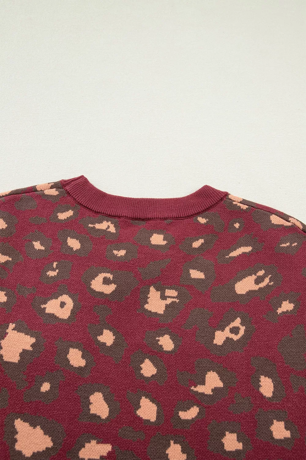 Leopard Print Cap Sleeve Knit Top, image 5