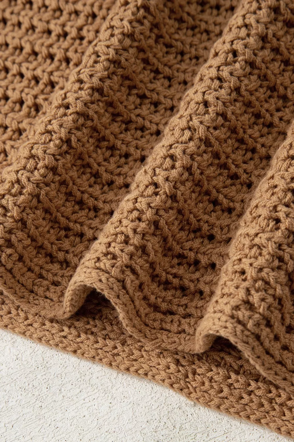 Hollowed Detail Wide Sleeve Loose Pullover Sweater, image 3