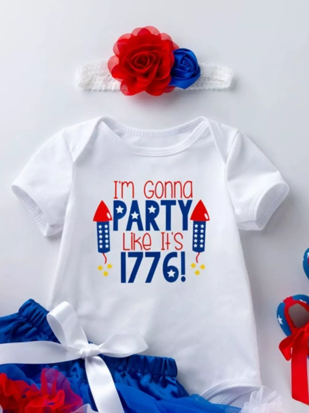 Children's First 4th of July Outfit Set, image 8