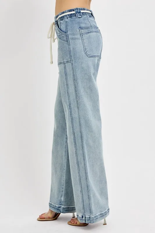 Full Size Straight Leg Jeans with Pockets Plus Size, image 3