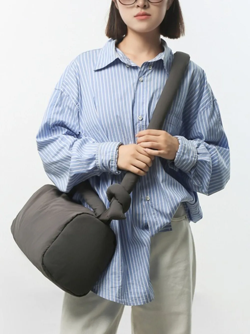 Puffy Nylon Medium Crossbody Bag, image 9