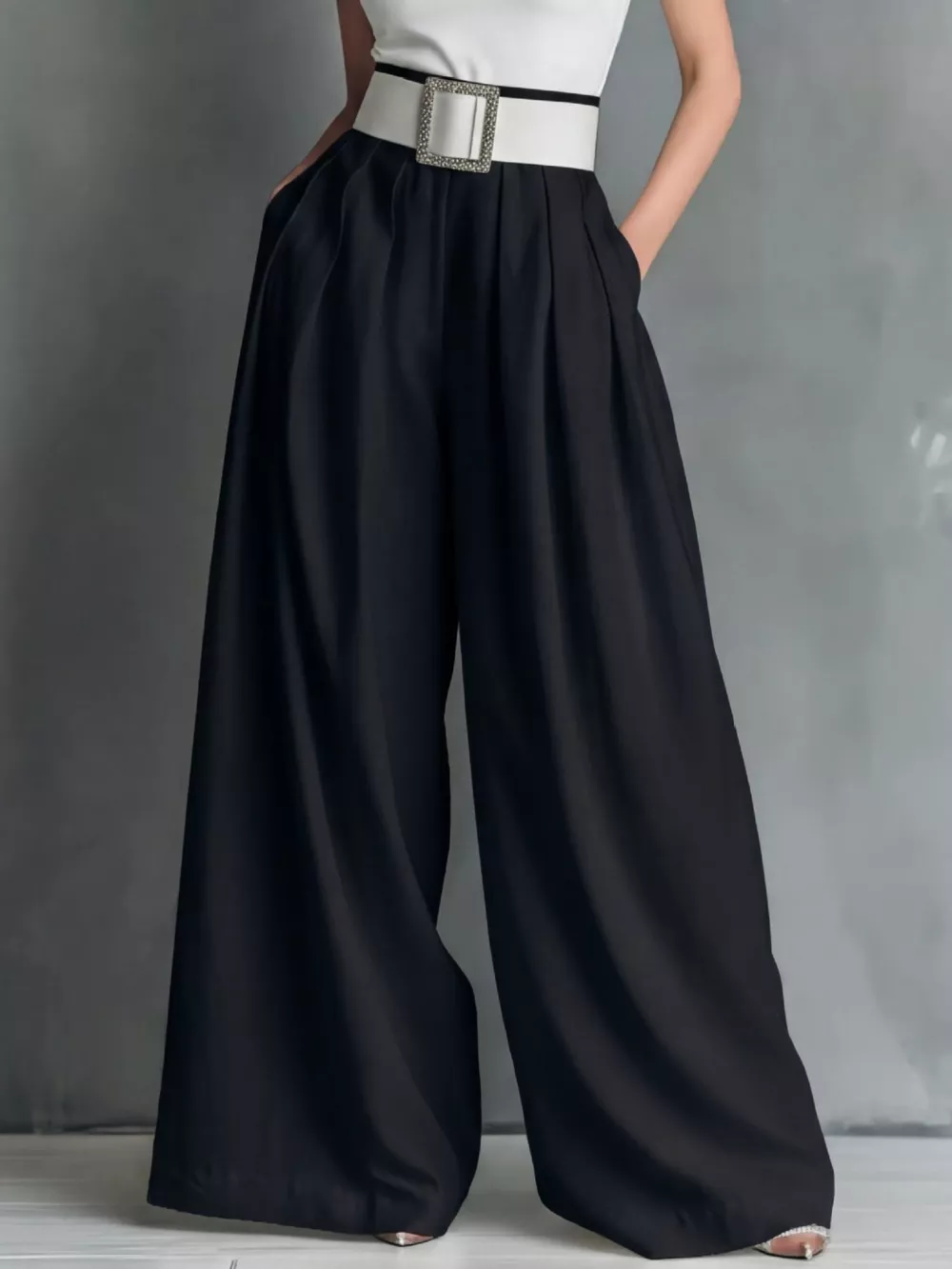 High-Waisted Wide-Leg Pants, image 4