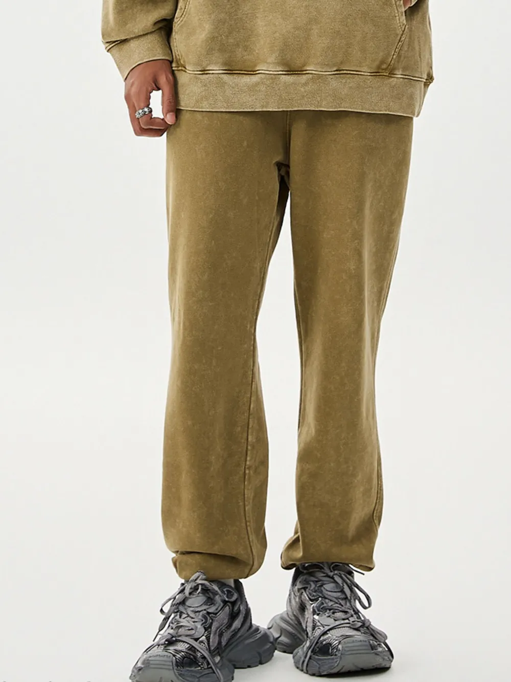 Men's Washed Loose Fit Pants, image 10