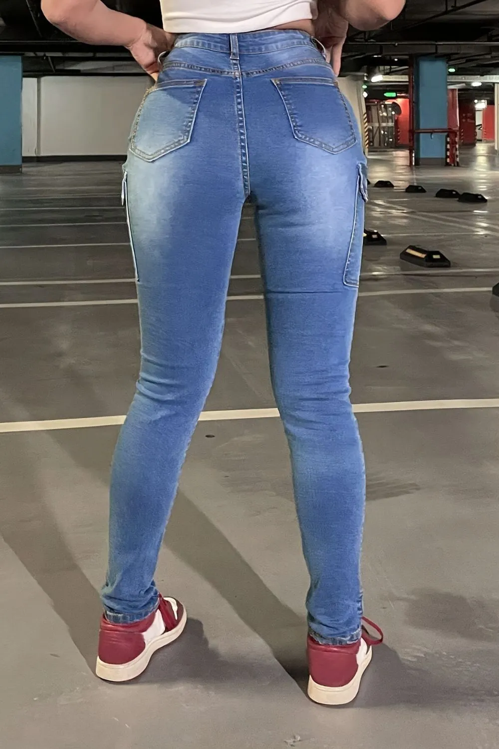 Skinny Jeans with Pockets, image 3