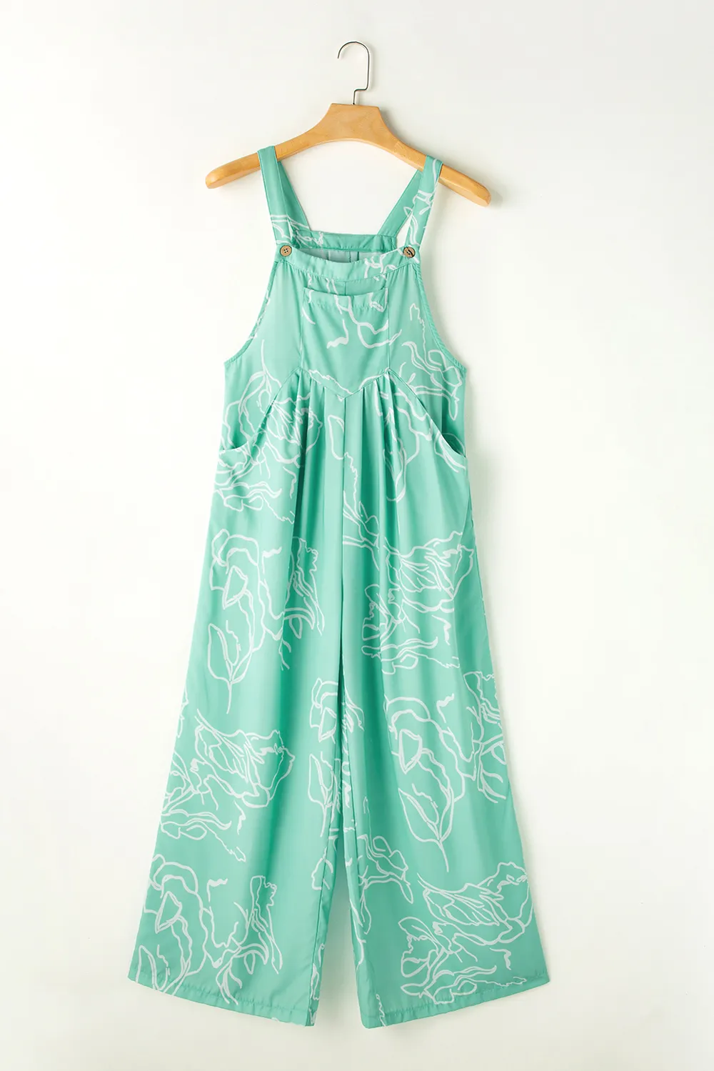 Printed Wide Strap Jumpsuit, image 4