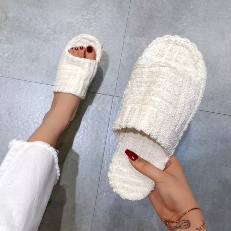 Open-Toe Platform Slippers, image 3