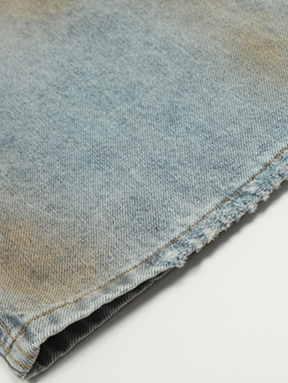 Men's Vintage Wash Wide Leg Pocket Jeans, image 5
