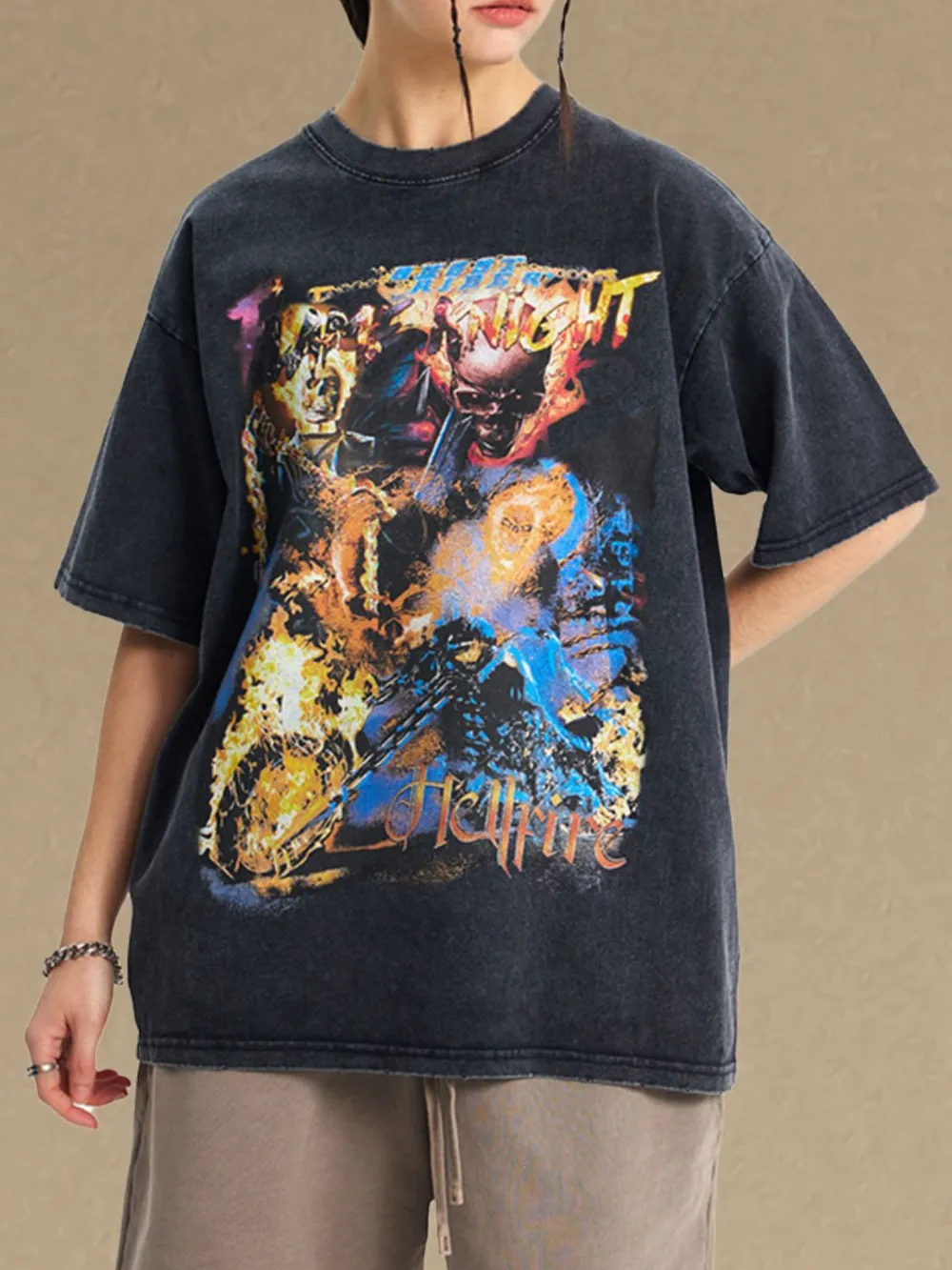 Men's Graphic Round Neck Half Sleeve T-Shirt, image 4
