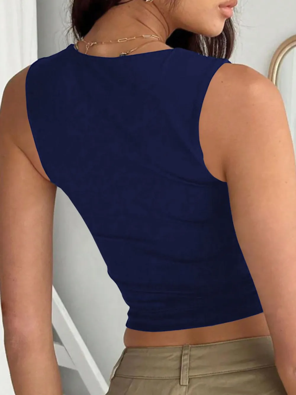 Square Neck Wide Strap Tank, image 11