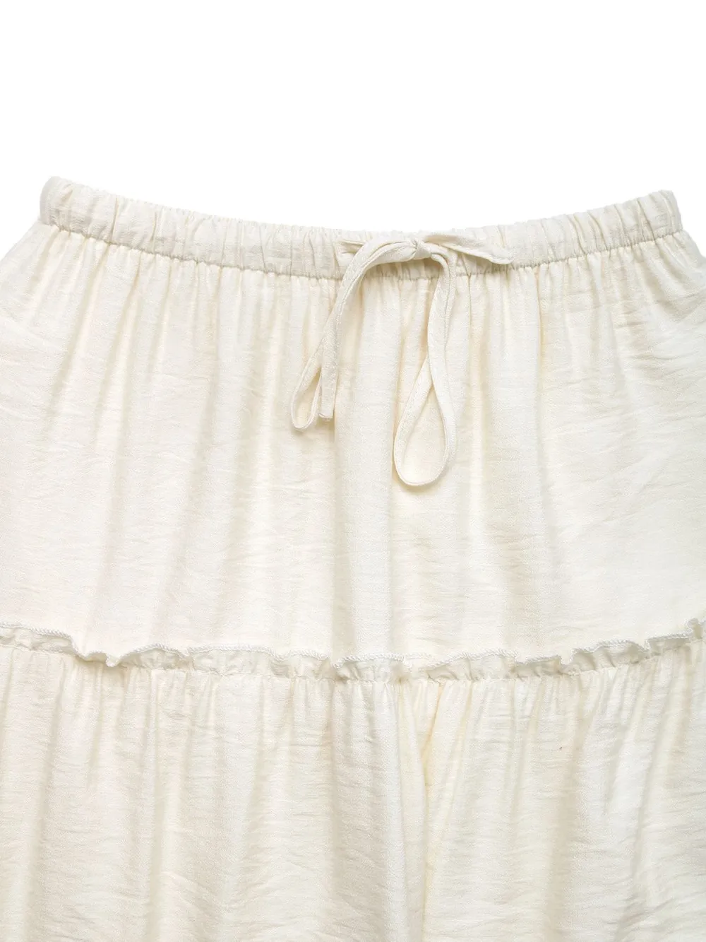 Drawstring Frill Tiered Skirt, image 4