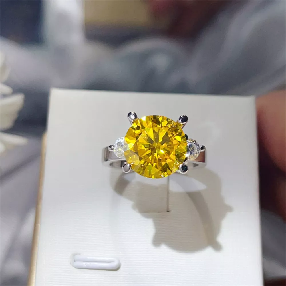 5 Carat Moissanite 925 Sterling Silver Ring, image 6